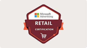 Retail certification badge.